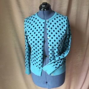 Land’s End cotton polka dot cardigan